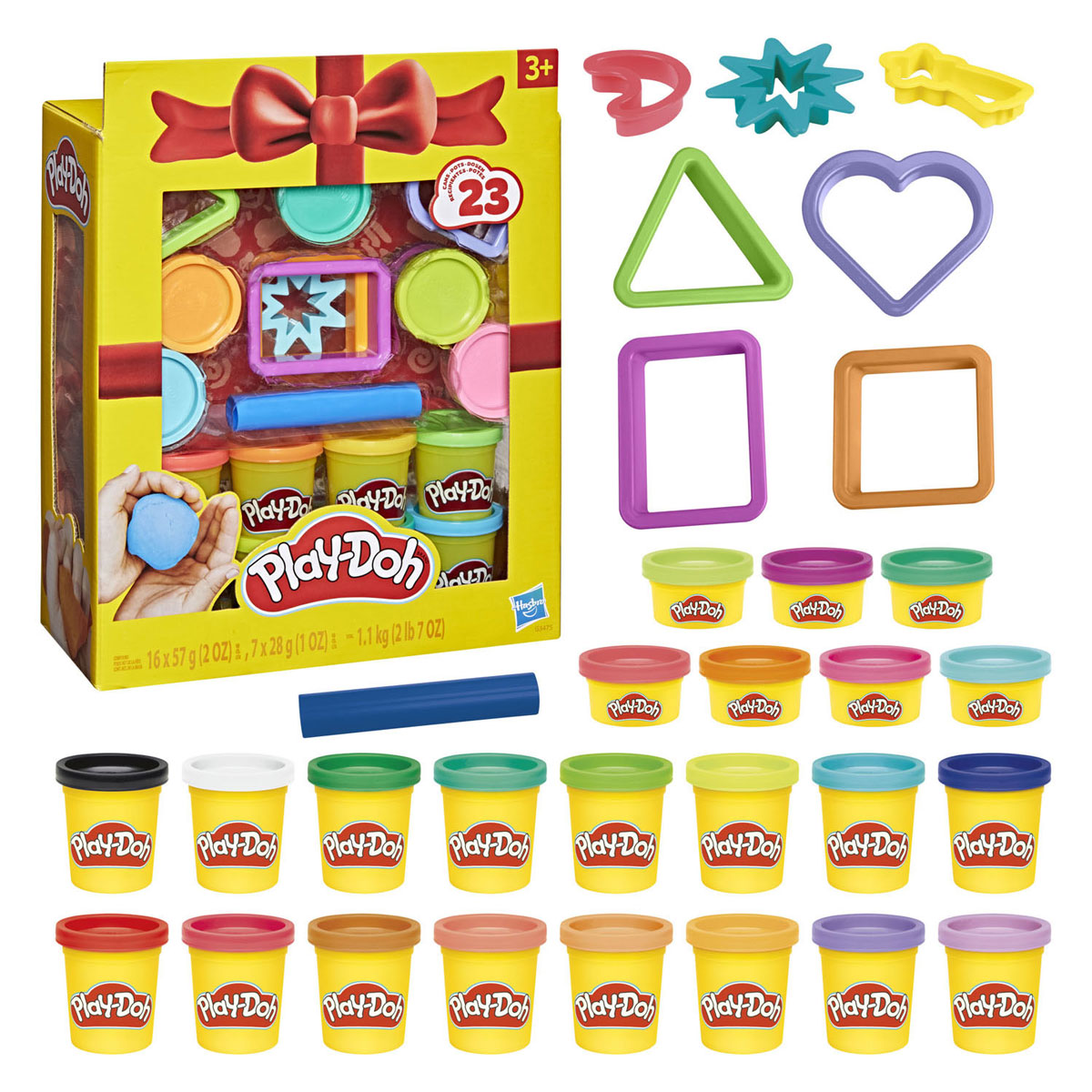 Set regalo play-doh, 23 barattoli e 8 strumenti