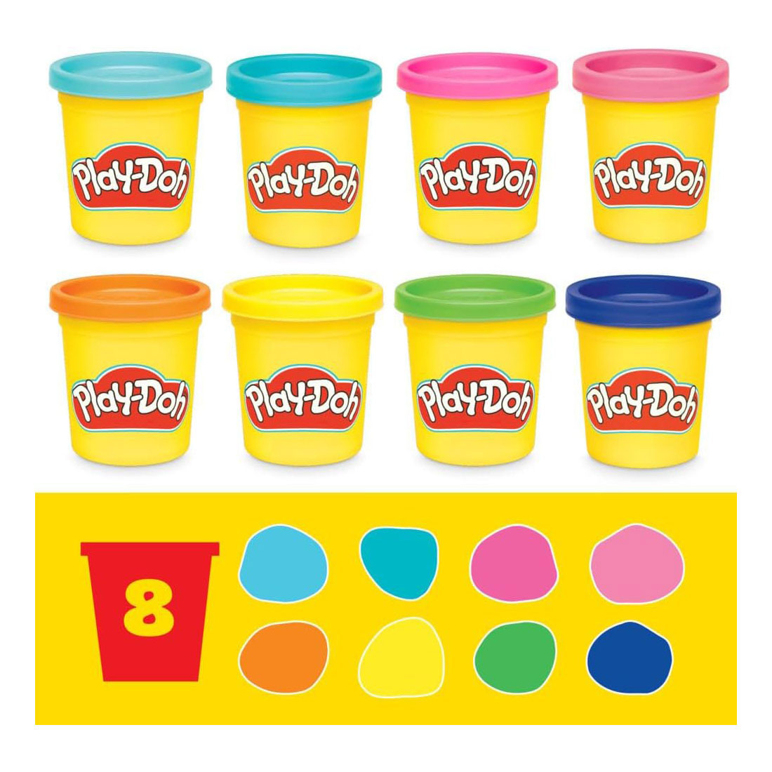 Mini play-doh, set da gioco 4 in 1