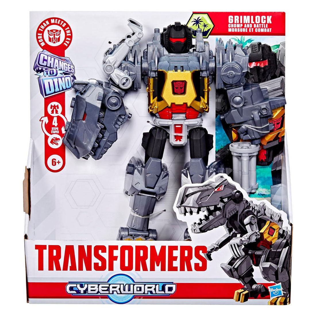Transformers Cyberworld Chomp batalla Grimlock