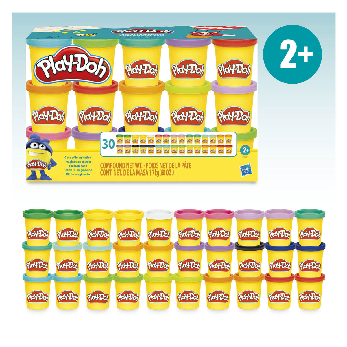 Set fantasy play-doh - 30 vasi di terracotta