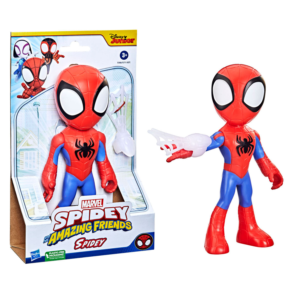 Spidey y sus increíbles amigos maravillan a Spidey de gran tamaño: figura de juego