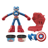 Play-doh marvel captain america stempelschild - boetseerklei - afbeelding 2