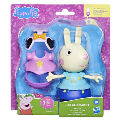 Hasbro Peppa Pig Toy Kelly Rabbit Figura de vestir de 15 cm con 6 accesorios de moda, juguetes para niños pequeños, mayores de 3 años