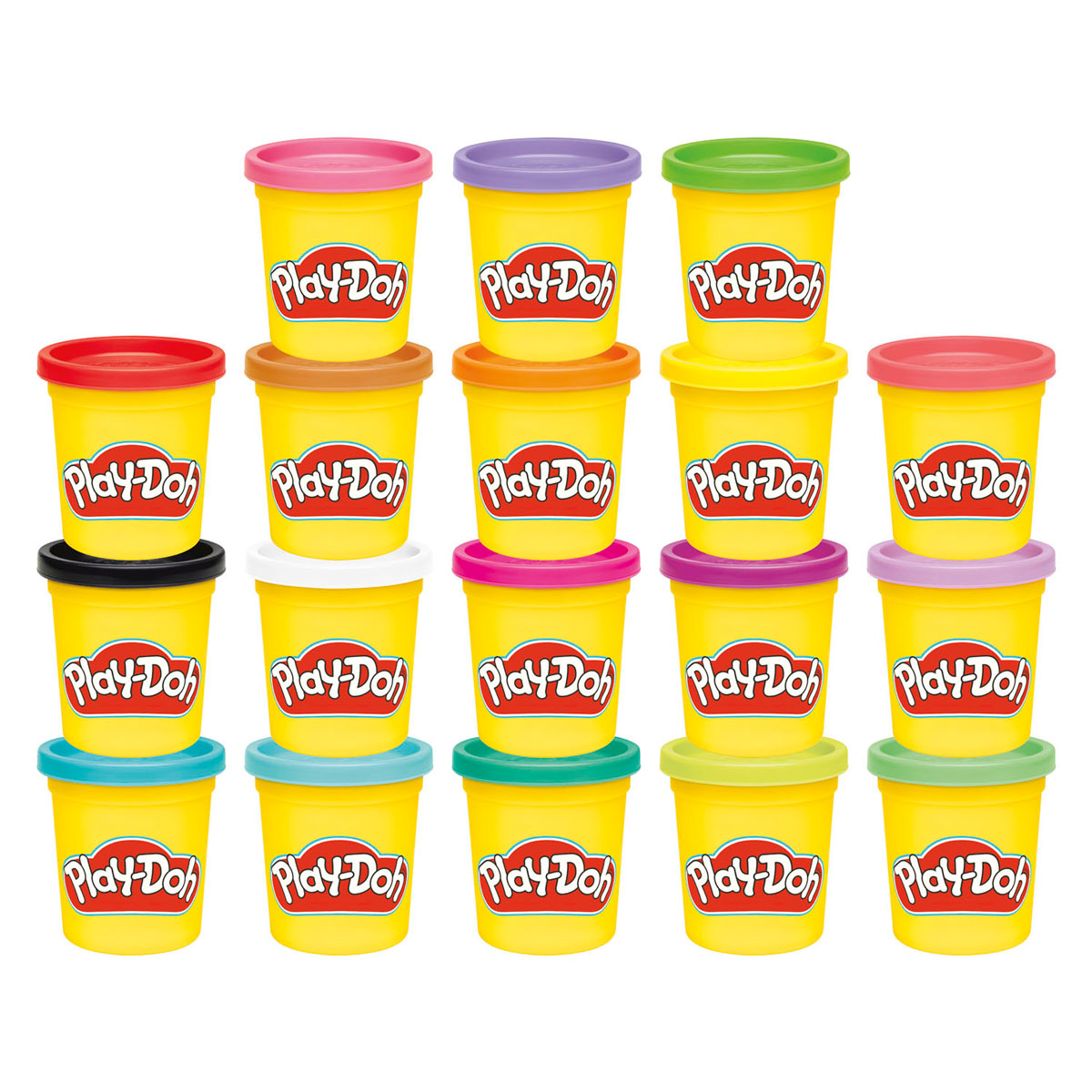 Play-doh imaginate - 18 botes de 84 gramos - diferentes colores