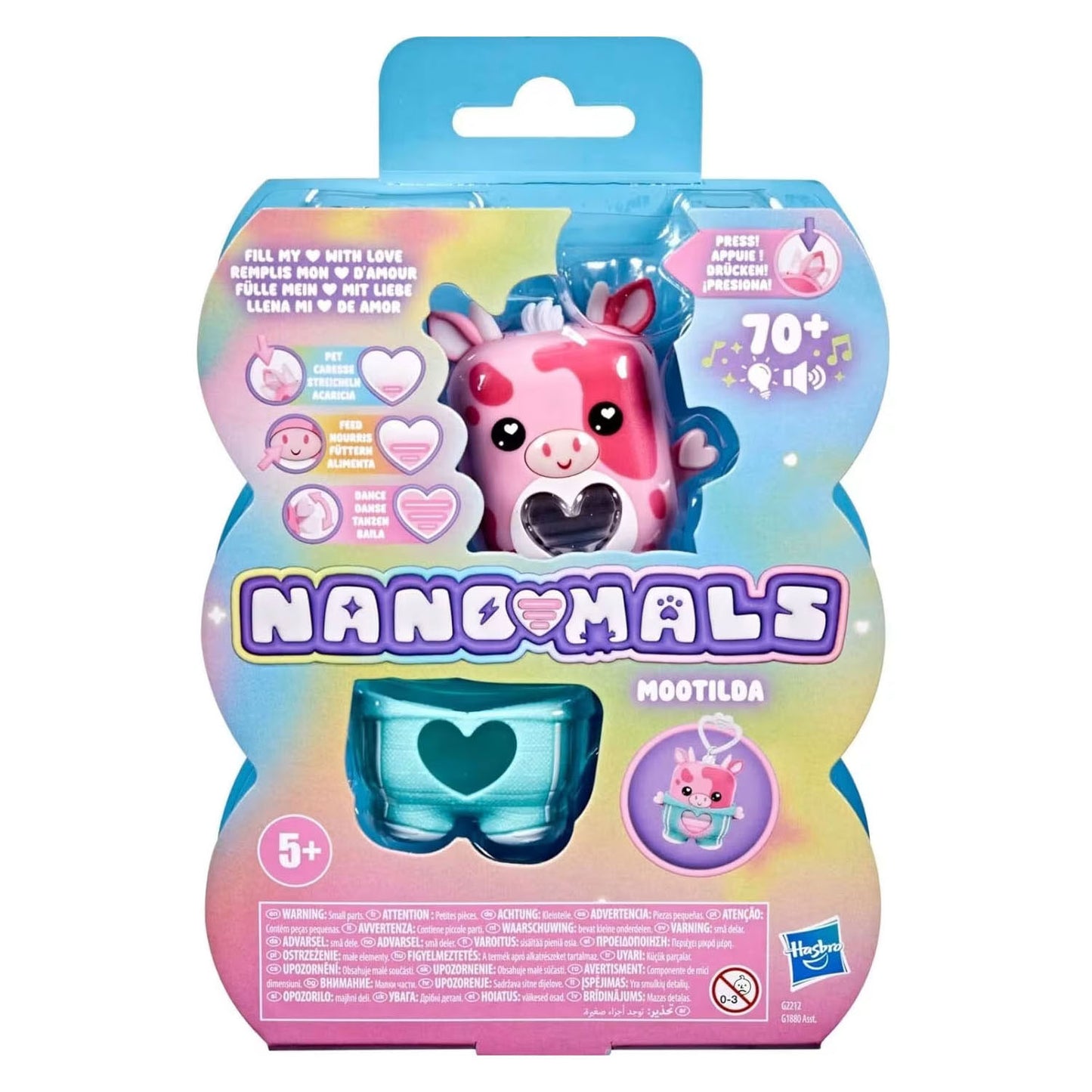 Hasbro nanomals mootilda de roze koe