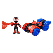 Marvel miles 'spin' morales techno-racer speelfiguur - afbeelding 1