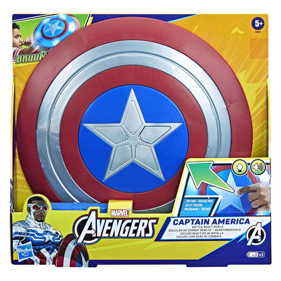 Hasbro marvel avengers capitan america batalla reaccionar escudo