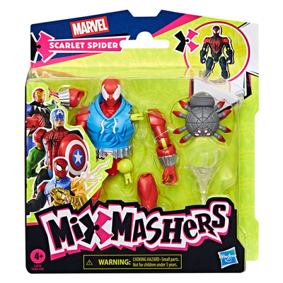 Hasbro mixmashers marvel figura jugando araña escarlata