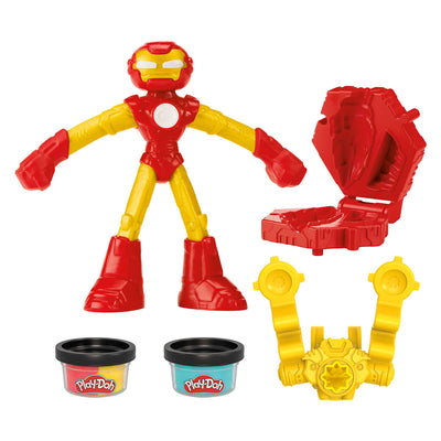 Lanciatore Play-doh Marvel Iron Man - 2 vasi di terracotta