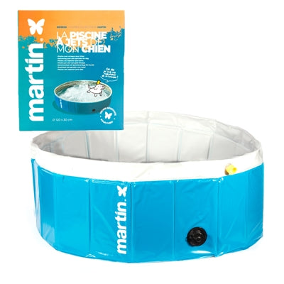 Martin Pool con chorro Blauw Wit