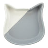Trixie Food Bowl Cat Cat Cat Head Ceramic Grey White