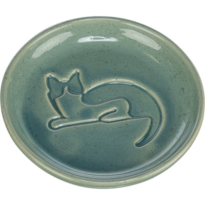 Trixie food bowl cat cat relief ceramic blue