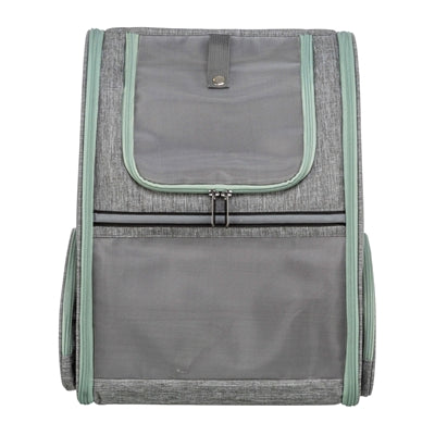 Backpack della borsa per cani trixie chloe grigio chiaro