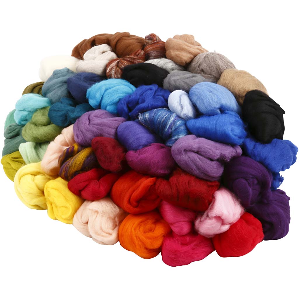 Lana merino Creative Company, spessore 21 my, il contenuto può variare, vari colori, 20x20 gr 1 scatola