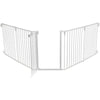 Trixie Close Fence Metal de 5 piezas con puerta blanca