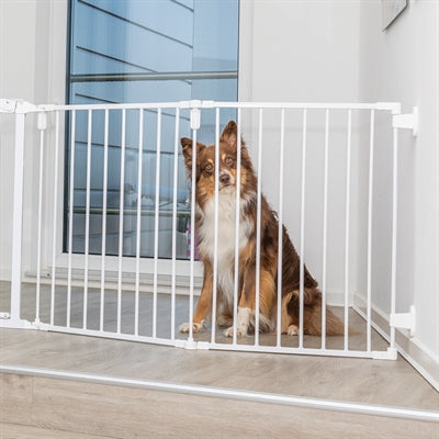 Trixie Close Fence Metal de 5 piezas con puerta blanca