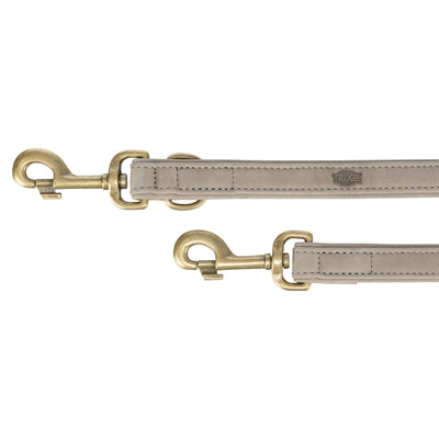 Trixie Dog Leash Grigio chiaro in pelle regolabile puro