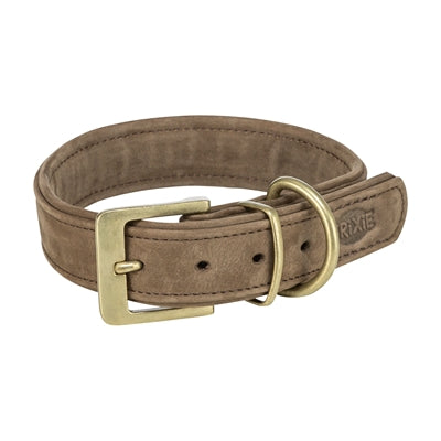 Trixie collar dog pure leather brown