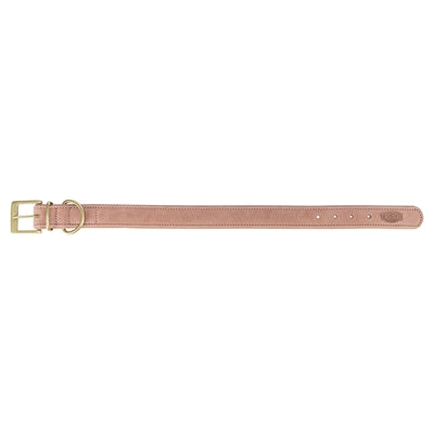 Trixie collar perro puro cuero rosa