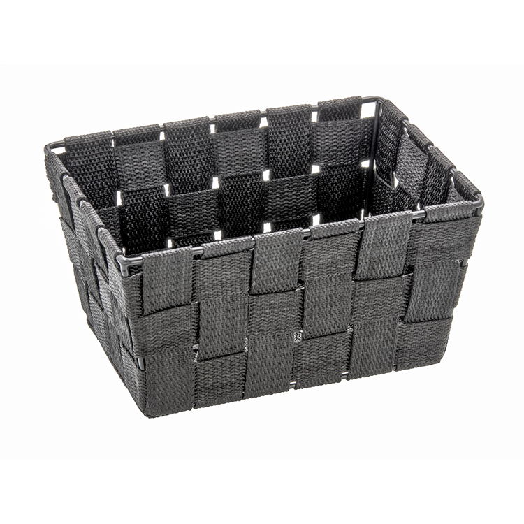 Wenko 1064949 - cestino portaoggetti Adria mini lungo nero | 4 pezzi
