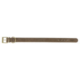 Trixie halsband hond pure leer bruin - afbeelding 3