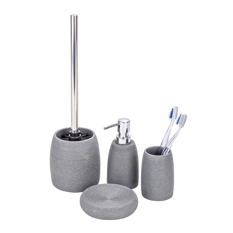 Wenko 1064996 - bicchiere portaspazzolino goa grigio | 2 pezzi