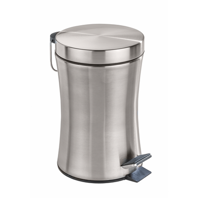 Wenko 1064955 - waste bin pieno stainless steel matt | 2 pcs