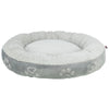 Trixie cesto per cani jimmy morbido rotondo grigio chiaro