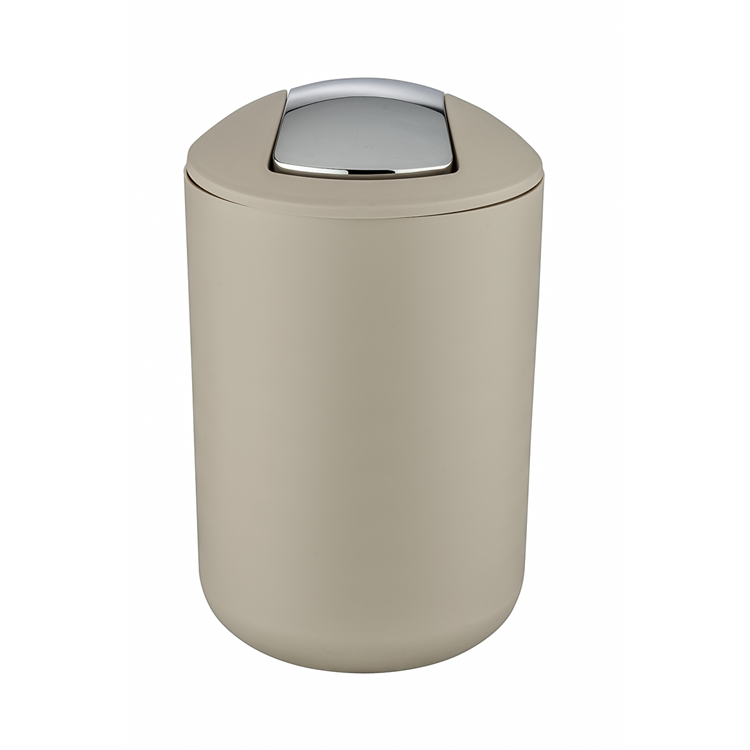 Wenko 1064925 - afvalemmer brasil l 6,5 liter taupe | 1 stuks
