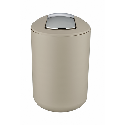 Wenko 1064925 - waste bin Brazil l 6.5 liters taupe | 1 pc