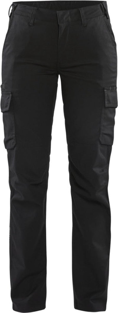 Blåkläder blaklader pantalones de trabajo industriales para mujer elásticos 7144-1832 - negro - c50