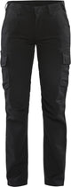 Blåkläder blaklader dames industrie werkbroek stretch 7144-1832 - zwart - c50