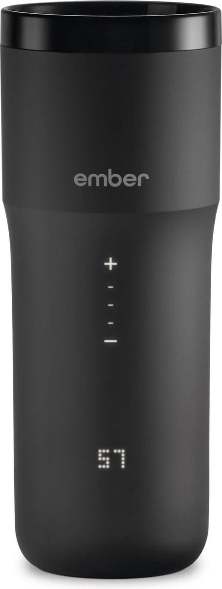 Tazza da viaggio Ember² - tazza thermos - tazza da caffè da asporto - tazza da viaggio con app mobile e temperatura regolabile - confezione regalo caffè - 355 ml - nera