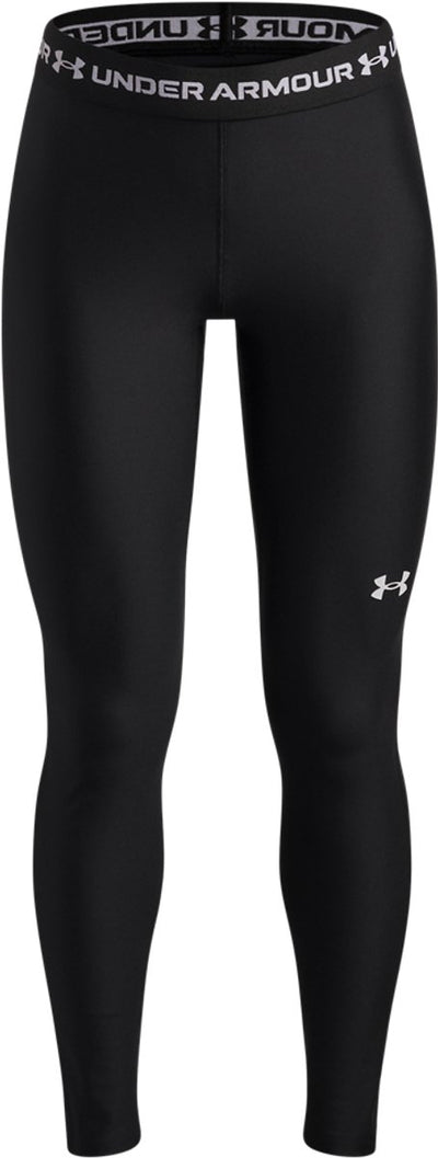 Pantaloni sportivi per ragazze Under Armour Heatgear Leggings-BLK - neri - bianchi