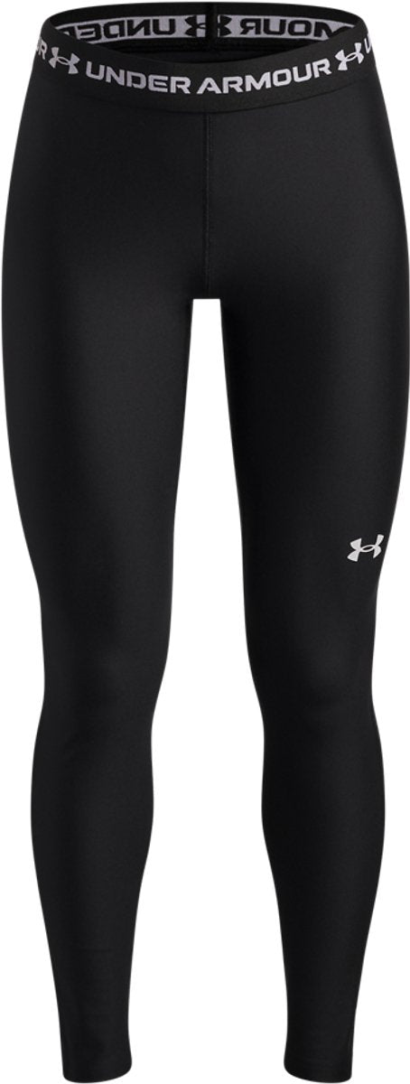 Pantaloni sportivi per ragazze Under Armour Heatgear Leggings-BLK - neri - bianchi