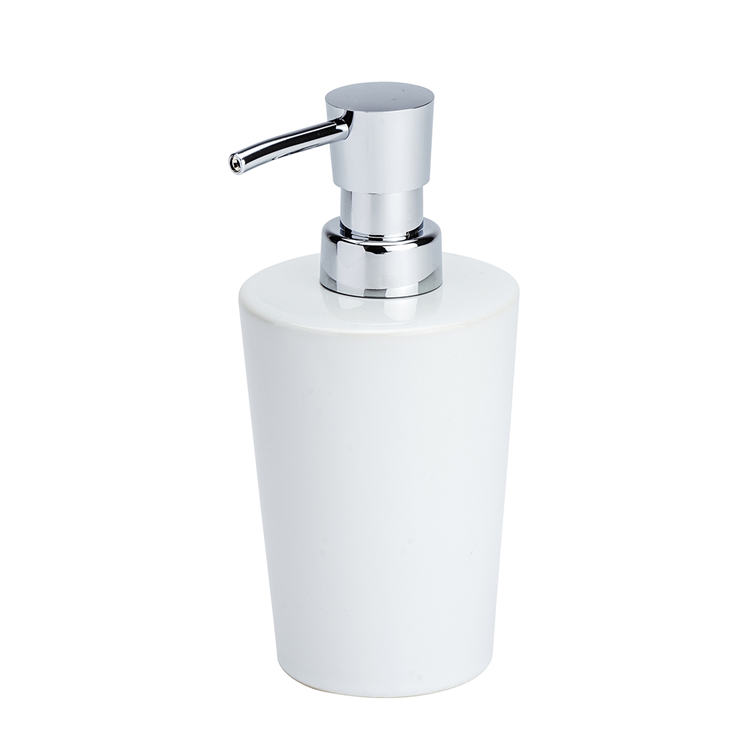 Wenko 1064910 - dispenser sapone coni ceramica bianco | 2 pezzi