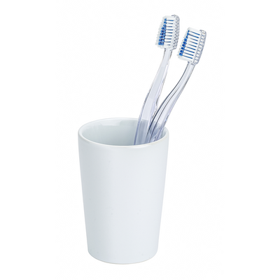 Wenko 1064995 - toothbrush cup coni ceramic white | 4 pieces