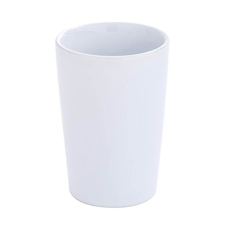Wenko 1064995 - vaso cepillo de dientes coni ceramica blanco | 4 piezas