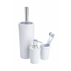 Wenko 1064995 - vaso cepillo de dientes coni ceramica blanco | 4 piezas