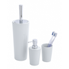 Wenko 1064995 - vaso cepillo de dientes coni ceramica blanco | 4 piezas