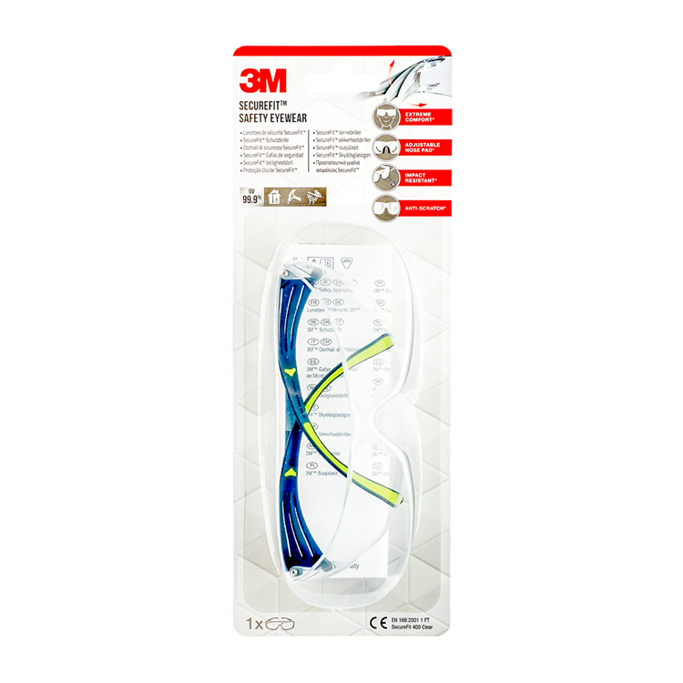 3m 1062865 - ajuste seguro sf400cc1 | 3 piezas