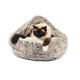 Cesta para gatos Croci iglú beige moteado blanco