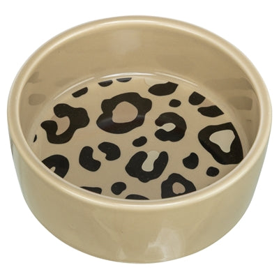 Trixie ciotola per cibo e beverino Leo gatto in ceramica stampa leopardo assortiti