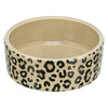 Trixie ciotola per cibo e beverino Leo gatto in ceramica stampa leopardo assortiti