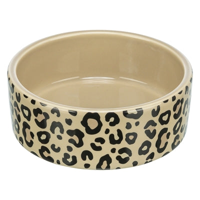 Trixie ciotola per cibo e beverino Leo gatto in ceramica stampa leopardo assortiti