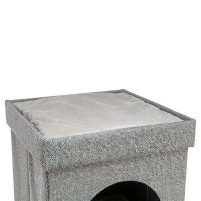 Trixie cesta per gatti cuccia per gatti kimy soft a 2 piani grigio chiaro