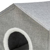 Trixie Cesta para gatos casita para gatos nora soft 2 plantas gris claro