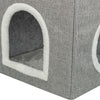 Trixie Cesta para gatos casita para gatos nora soft 2 plantas gris claro