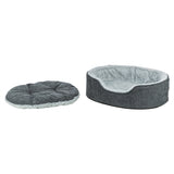 Trixie cama para perros vital lino soft ovalada gris gris claro - afbeelding 3