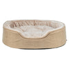 Trixie cama para perros vital lino soft ovalada beige crema